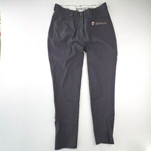 Kingsland Equestrian Breeches Black Schoeller Swiss Riding Pants Women Size 32 L